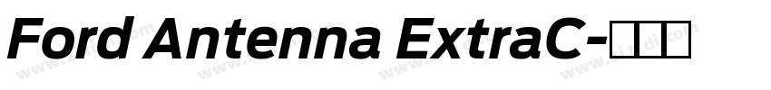 Ford Antenna ExtraC字体转换